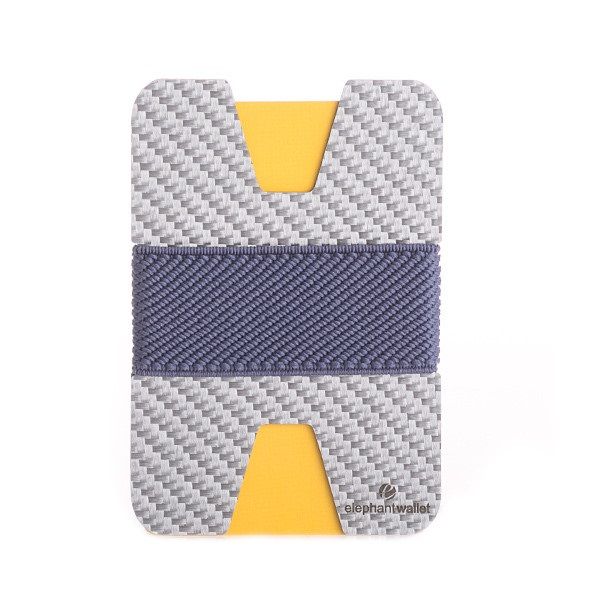 Minimalist White Carbon Fiber Wallet - Carbon/Jeans