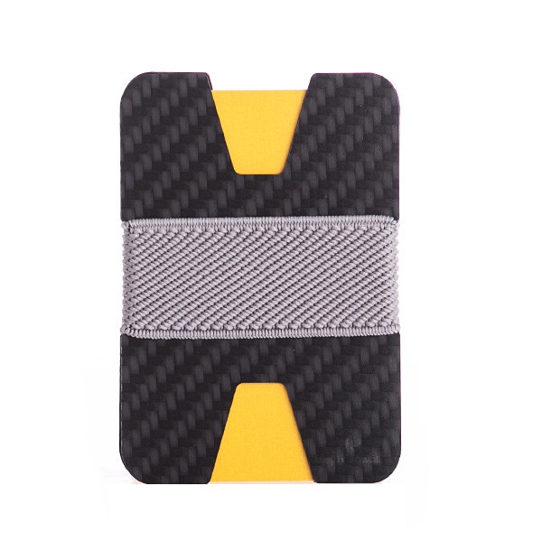 elephant Minimalist Carbon Fiber Wallet - Carbon/Light Gray