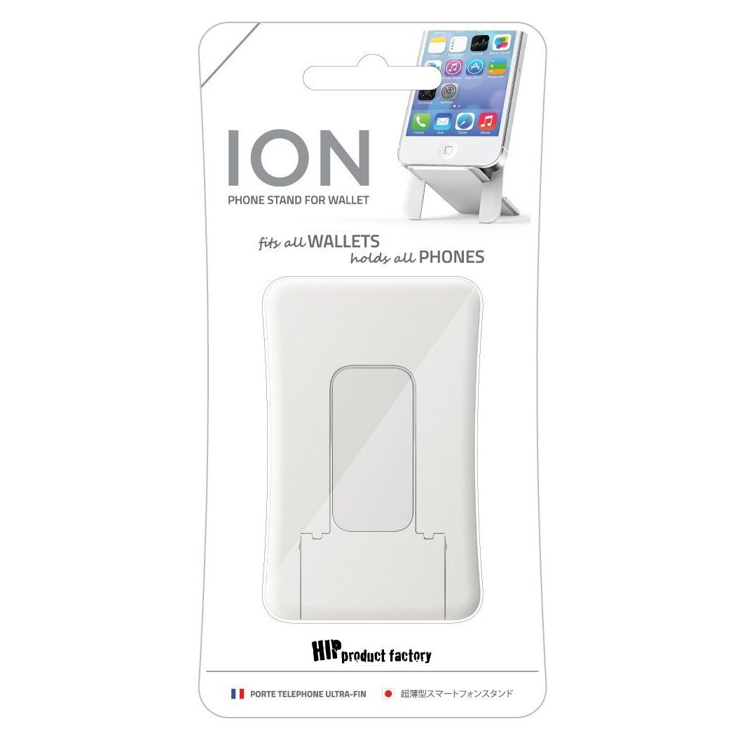 HIP ION phone stand for wallets - White