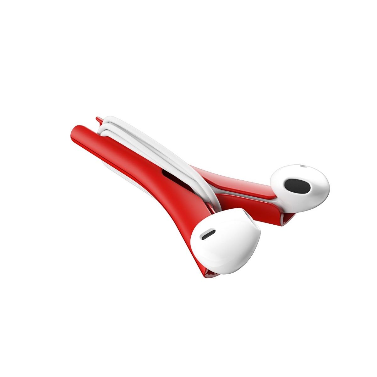 HIP TWIG headphone cord anti tangler for iPhone and Samsung - Red