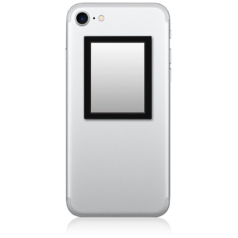 iDecoz Unbreakable Rectangle Phone Mirror - Black