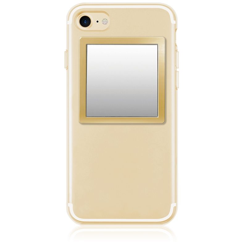 iDecoz Unbreakable Square Phone Mirror - Gold