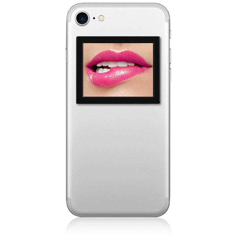 iDecoz Unbreakable Rectangle Phone Mirror - Black