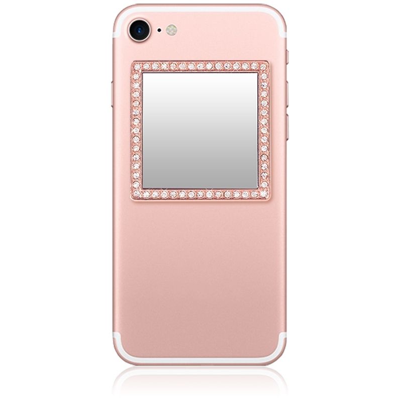 Unbreakable Square Phone Mirror - Rose Gold