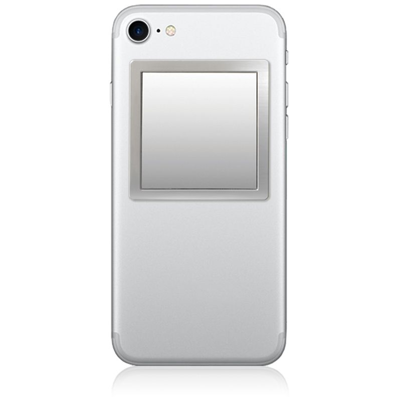 Unbreakable Square Phone Mirror - Silver