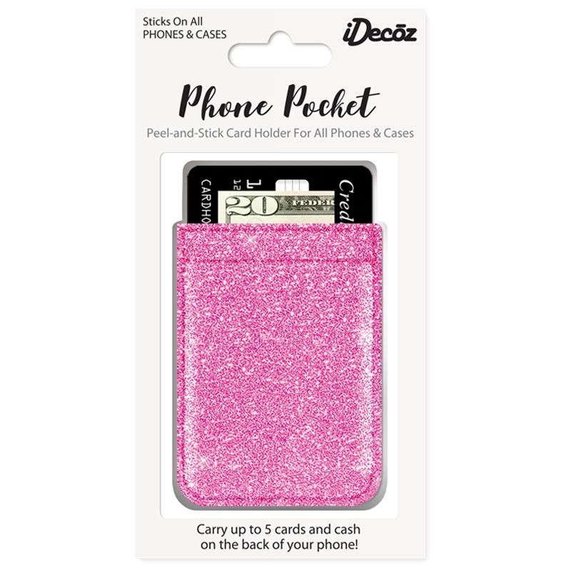 iDecoz Phone Pocket - Glitter Pink