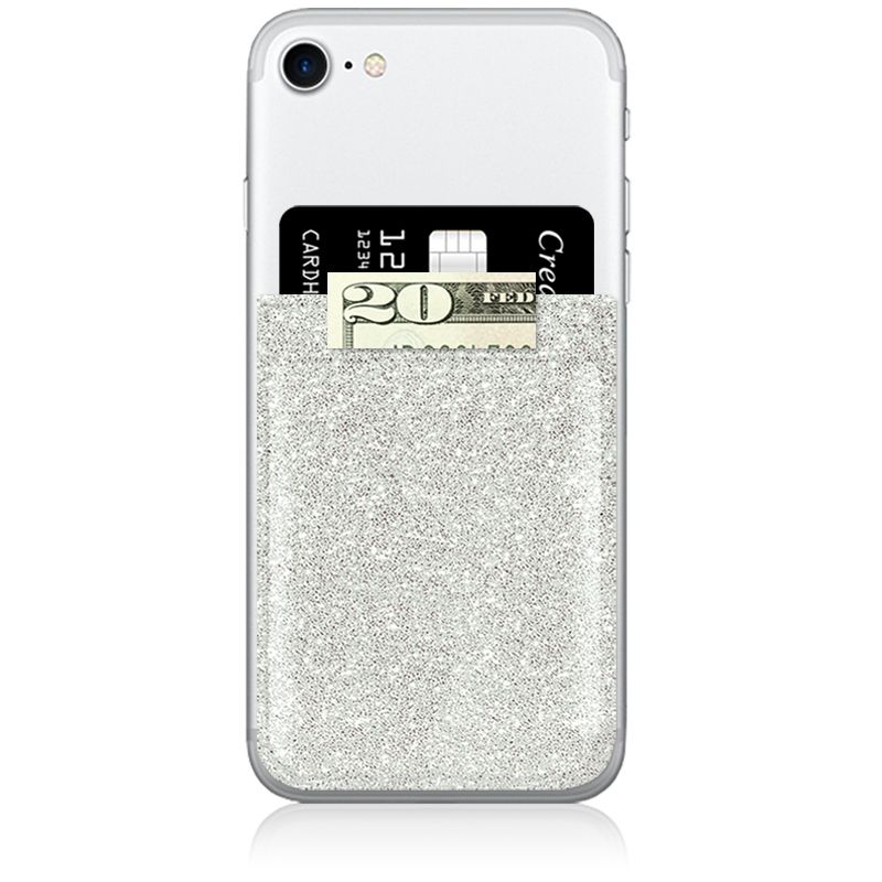 iDecoz Phone Pocket - Glitter Silver