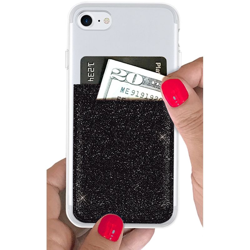 iDecoz Phone Pocket - Glitter Black