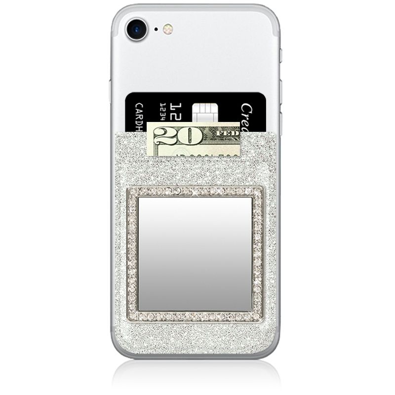 iDecoz Phone Pocket - Glitter Silver