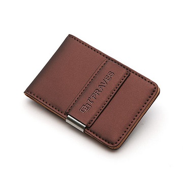 iPraves Money Clip Wallet - Brown