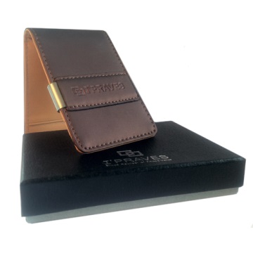 iPraves Money Clip Wallet - Brown