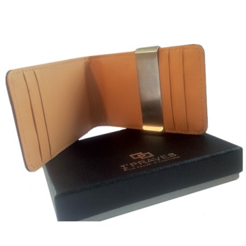 iPraves Money Clip Wallet - Brown