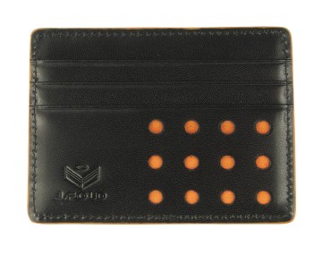 J.FOLD Flat Carrier Leather Wallet - Black