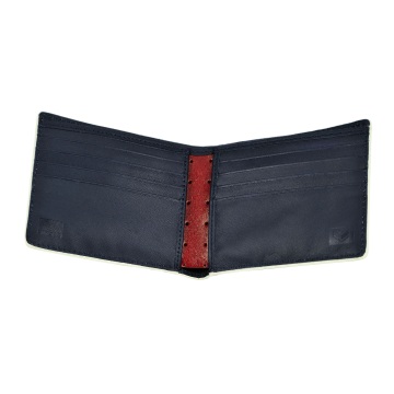 J.FOLD Thunderbird Leather Wallet - Red/Blue