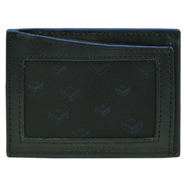 J.FOLD Front Pocket Leather Wallet - Black