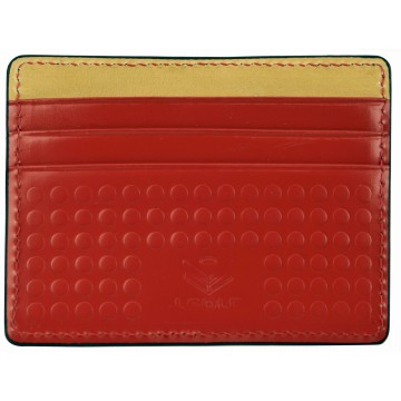 J.FOLD Flat Carrier Leather Wallet - Red