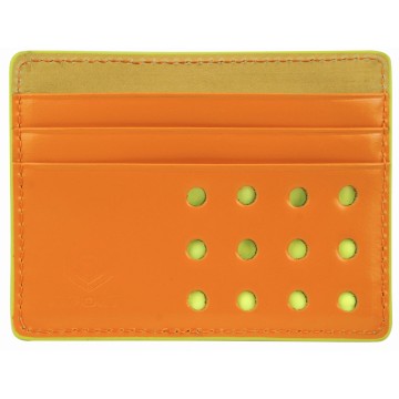 J.FOLD Flat Carrier Leather Wallet - Orange