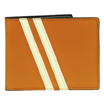 J.FOLD Leather Wallet with Coin Pouch Roadster - Orange