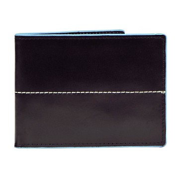 J.FOLD Thunderbird Leather Wallet with Coin Pouch - Black