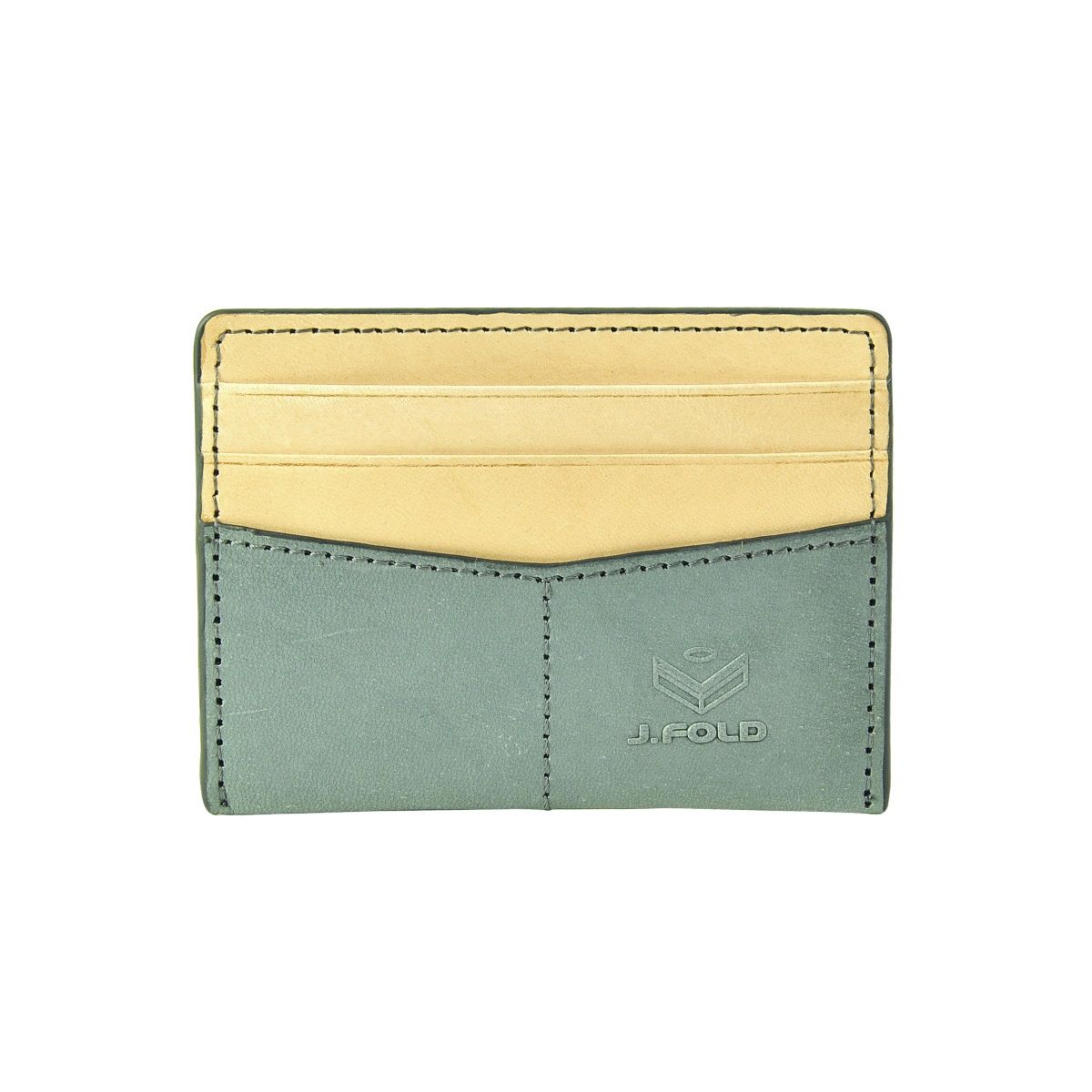 J.FOLD Flat Carrier Leather Wallet - Slate