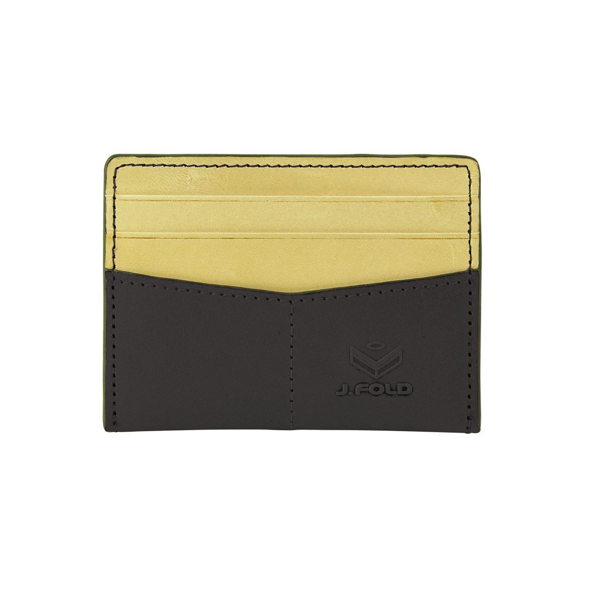 J.FOLD Flat Carrier Leather Wallet - Black