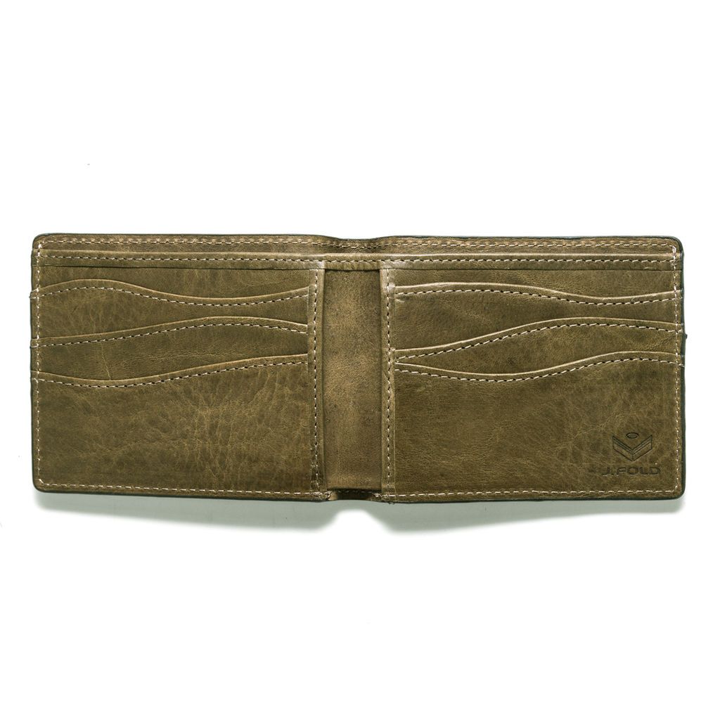 J.FOLD Leather Wallet Torrent - Olive