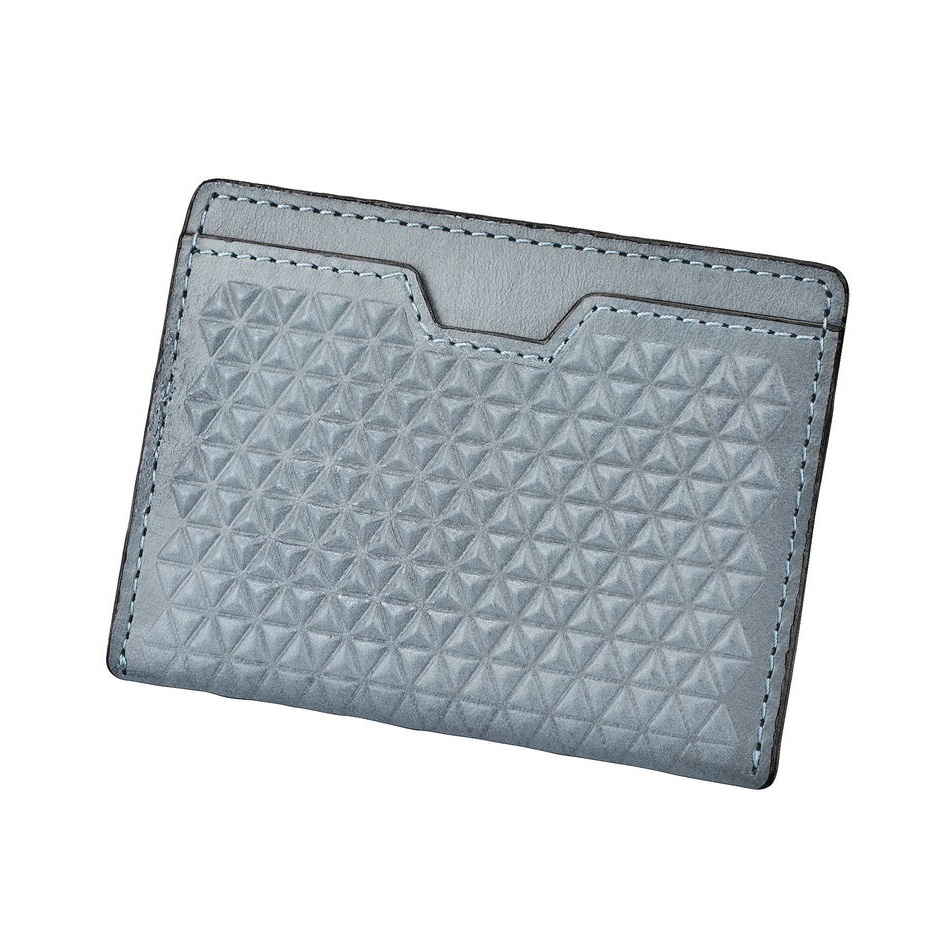 J.FOLD Tetra Flat Carrier Leather Wallet - Slate