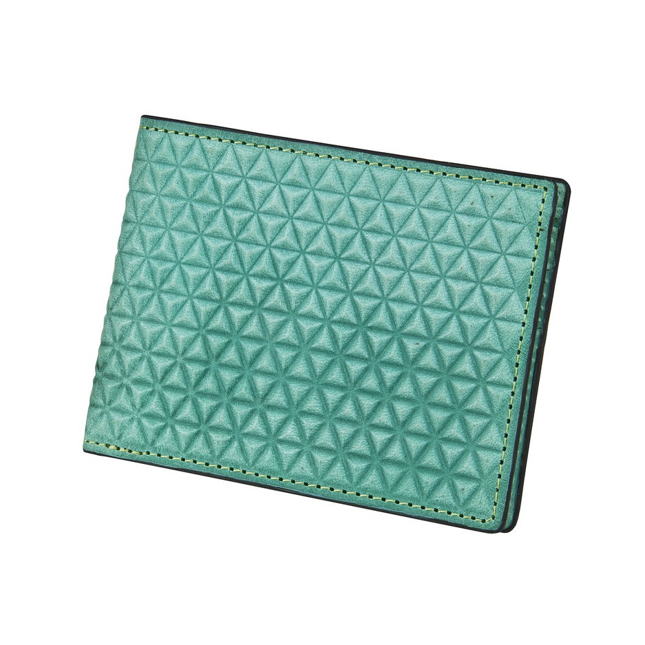 J.FOLD Tetra Leather Wallet - Turquoise