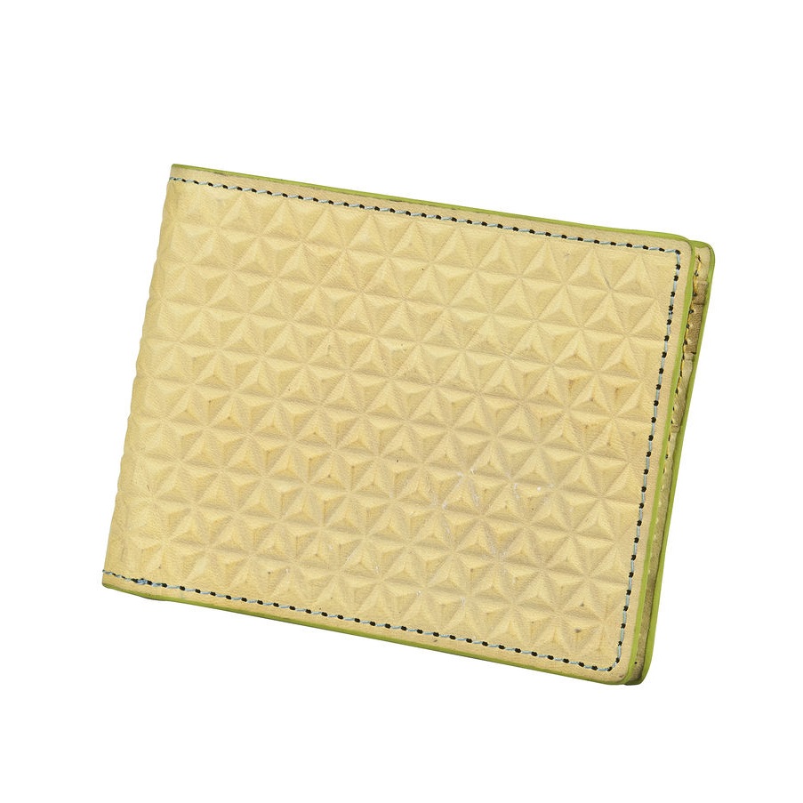 J.FOLD Tetra Leather Wallet - Lemon