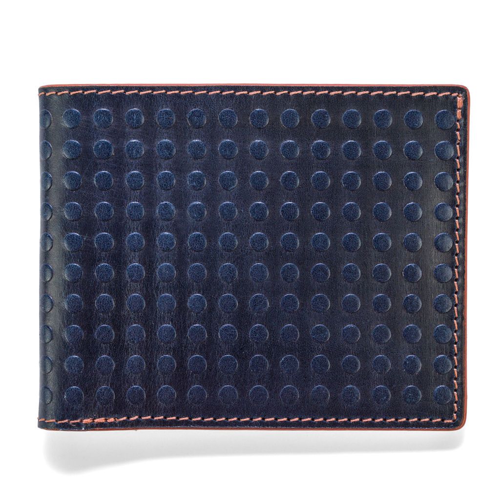 J.FOLD Altrus Leather Wallet - Navy