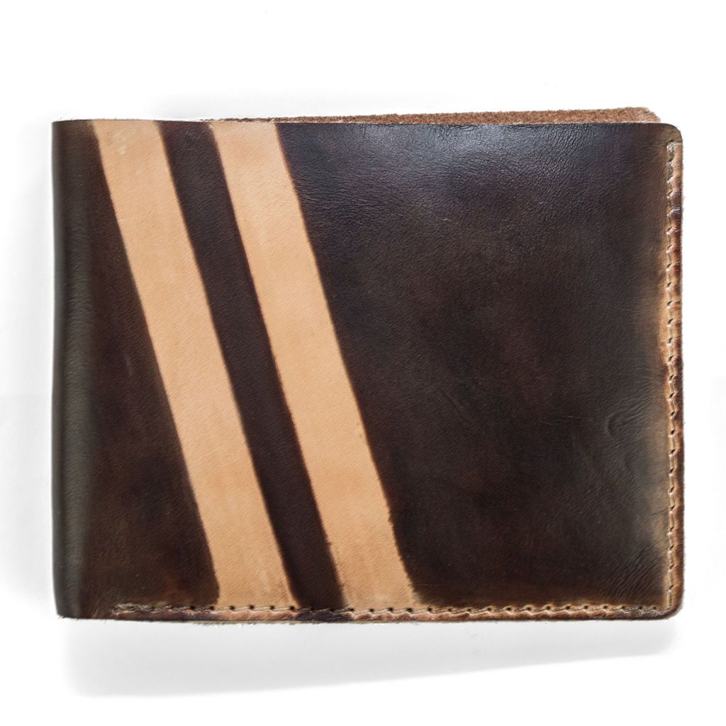 J.FOLD Roadster Screen Strip Leather Wallet - Brown