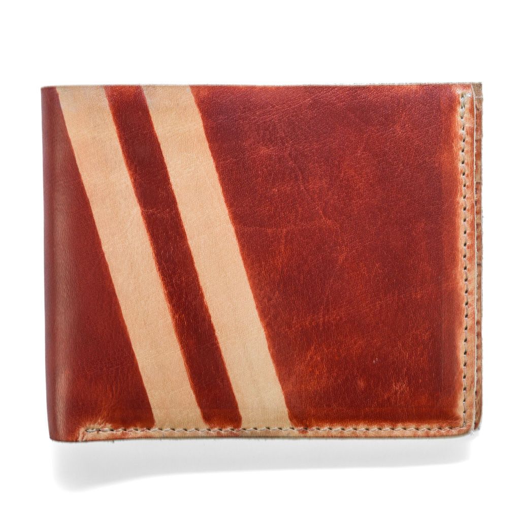 J.FOLD Roadster Screen Strip Leather Wallet - Brown