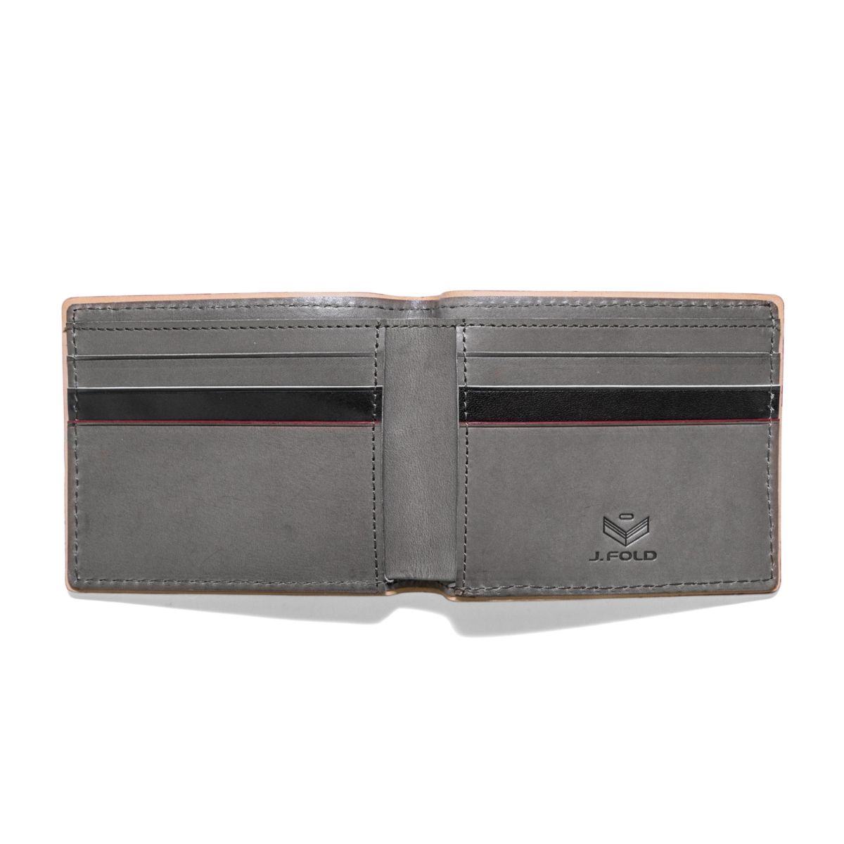 J.FOLD DUOTONE Leather Wallet - Grey