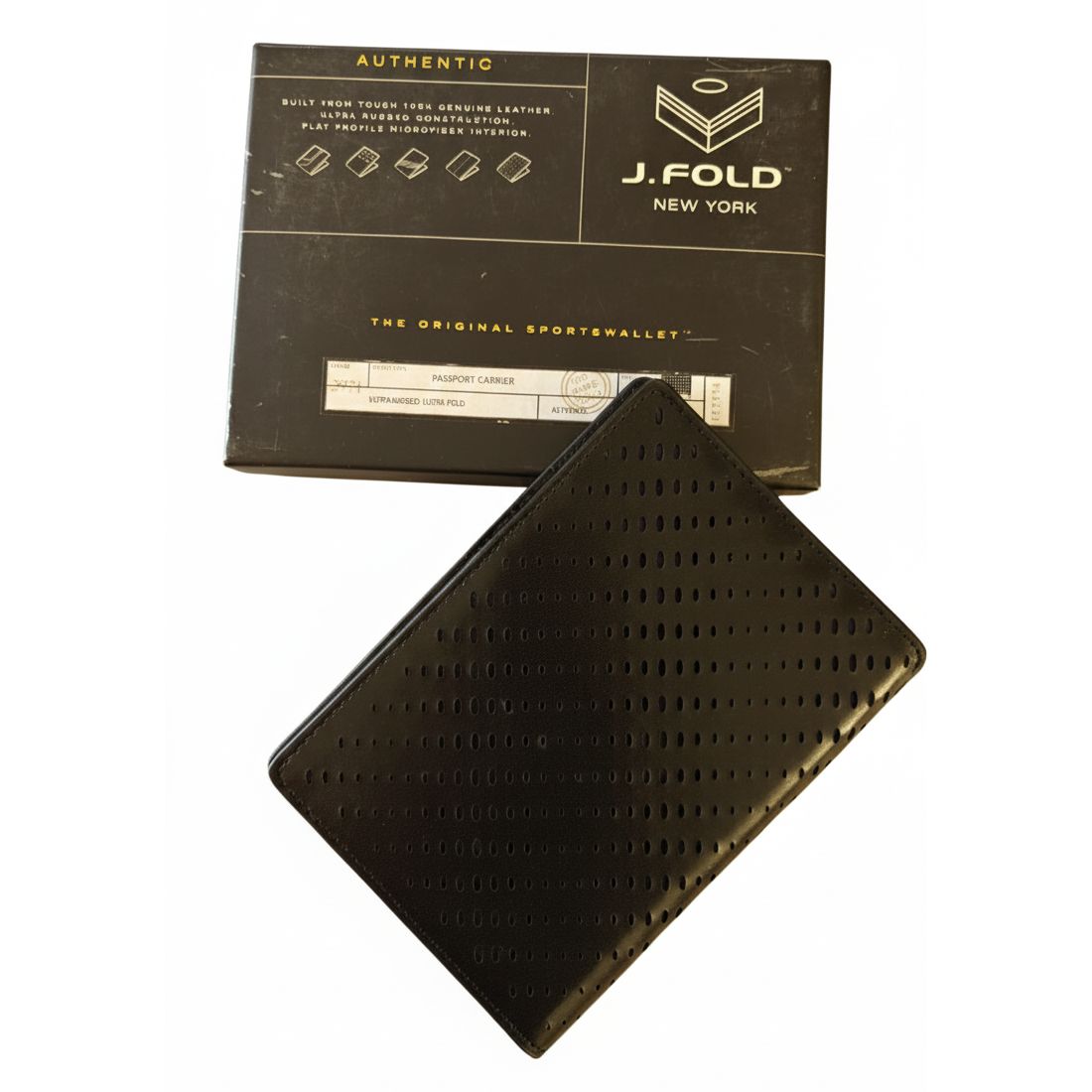 J.FOLD ארנק לדרכון דגם Passport Carrier - שחור