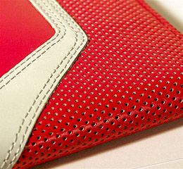 J.FOLD Jetstream Leather Wallet with Coin Pouch - Red