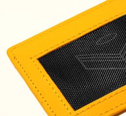 J.FOLD Flat Carrier Leather Wallet - Yellow