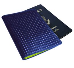 J.FOLD Passport Carrier - Blue/Green