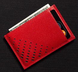 J.FOLD Superflat Carrier Leather Wallet - Red