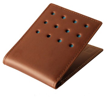 J.FOLD V-Twelve Leather Wallet - Brown