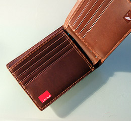 J.FOLD V-Twelve Leather Wallet - Brown