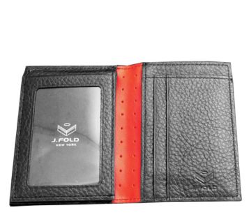 J.FOLD Marshal Leather Wallet - Black