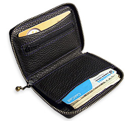 J.FOLD Hemi Zip Wallet - Black