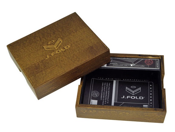 J.FOLD Leather Wallet Havana - Black/Camo