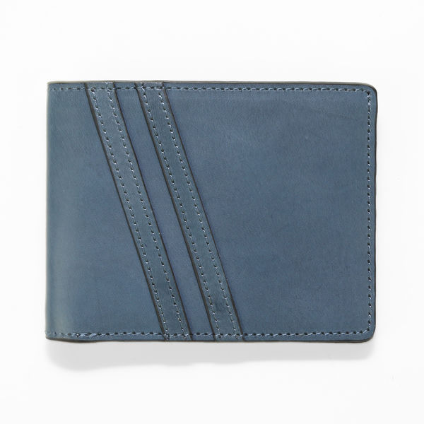 J.FOLD Roadster Leather Wallet - Cobalt