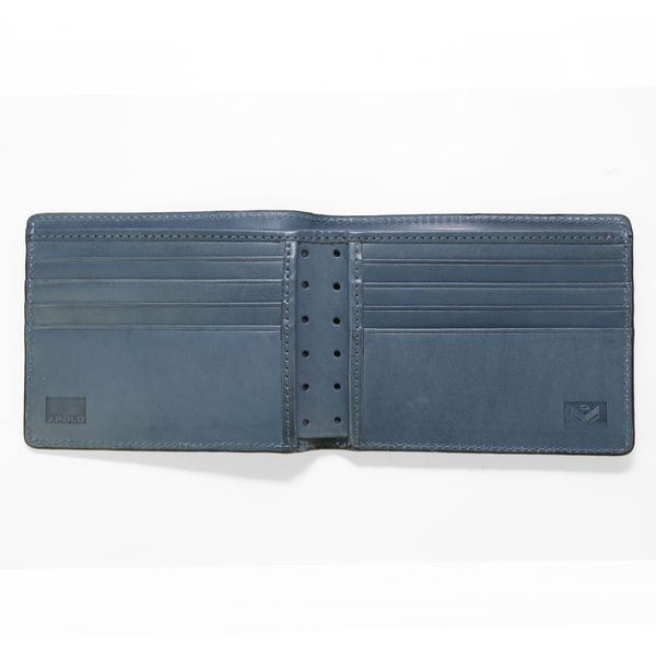 J.FOLD Roadster Leather Wallet - Cobalt