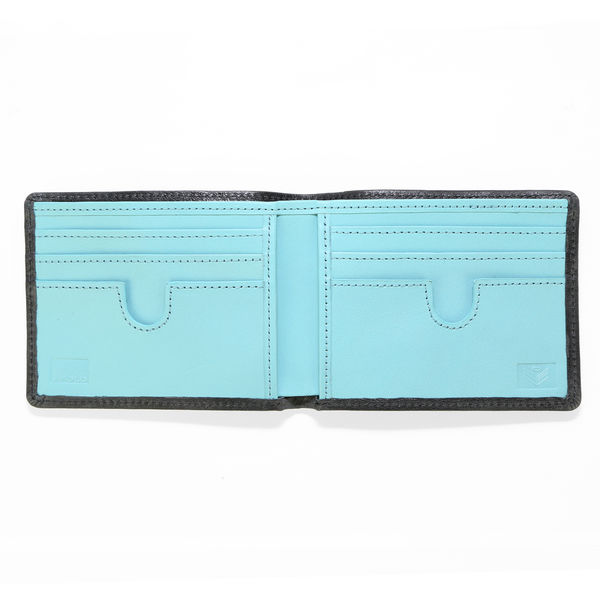 J.FOLD Leather Wallet Havana - Black/Blue