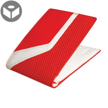 J.FOLD Jetstream Leather Wallet with Coin Pouch - Red