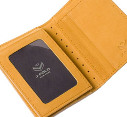 J.FOLD Marshal Leather Wallet - Camel