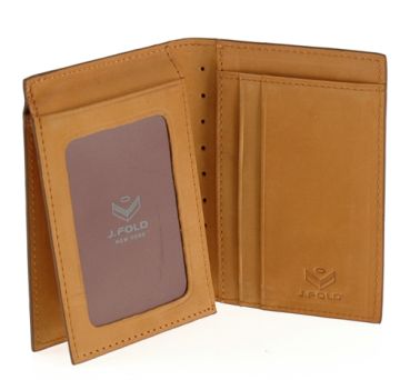 J.FOLD Marshal Leather Wallet - Camel