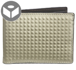 J.FOLD Altrus Leather Wallet with Coin Pouch - Ivory